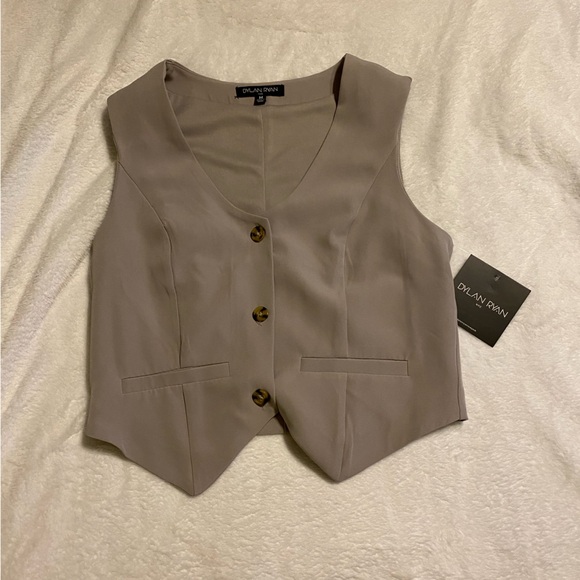 Teddy bear brown vest. Size medium - Picture 1 of 3